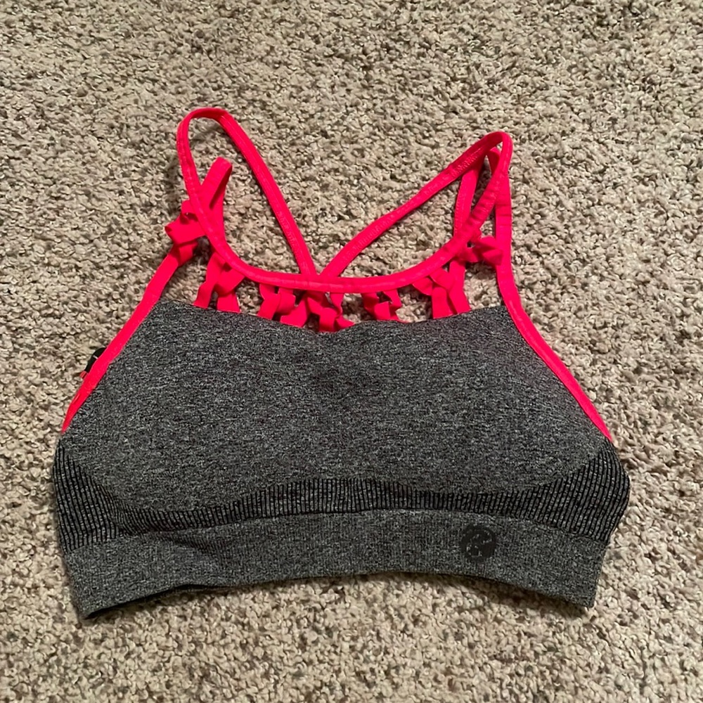 hot pink sports bra